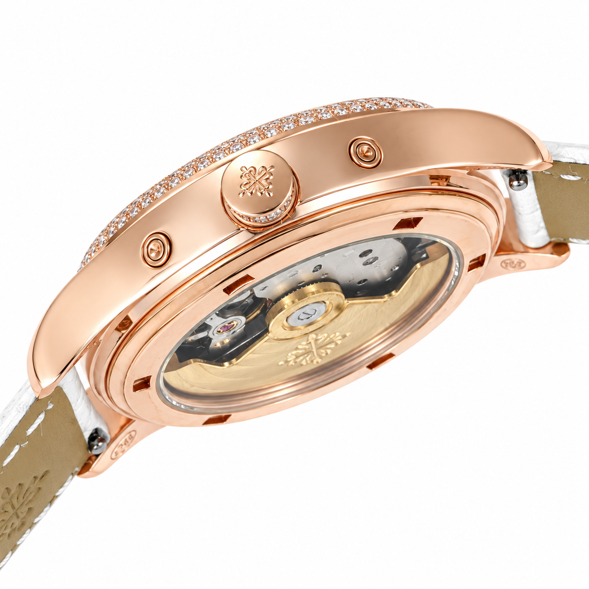 Patek Philippe Rose Gold Annual Calendar Diamond White MOP Dial