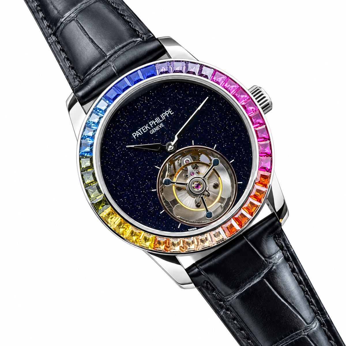 Patek Philippe White Gold Rainbow Tourbillon