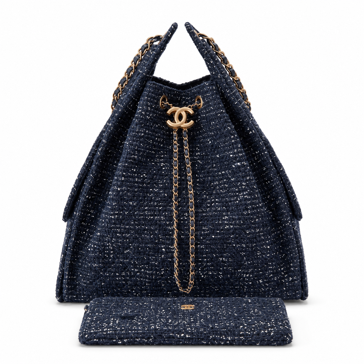 Chanel Quilted Leather Spacious Chain Shoulder Bag