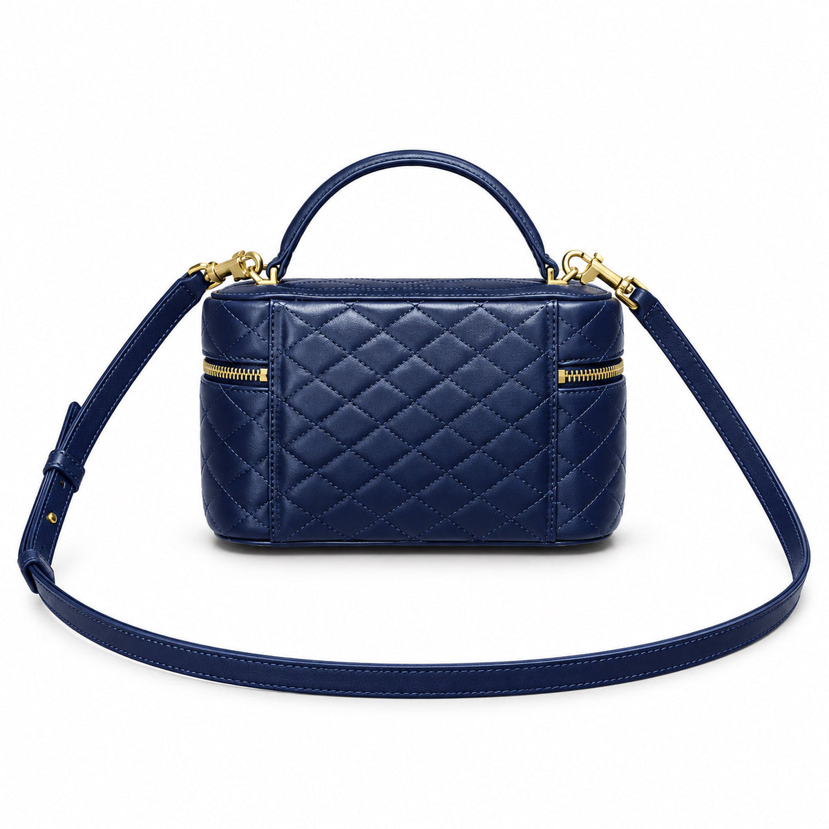 YSL Gaby Vanity Bag – Navy Blue Quilted Leather