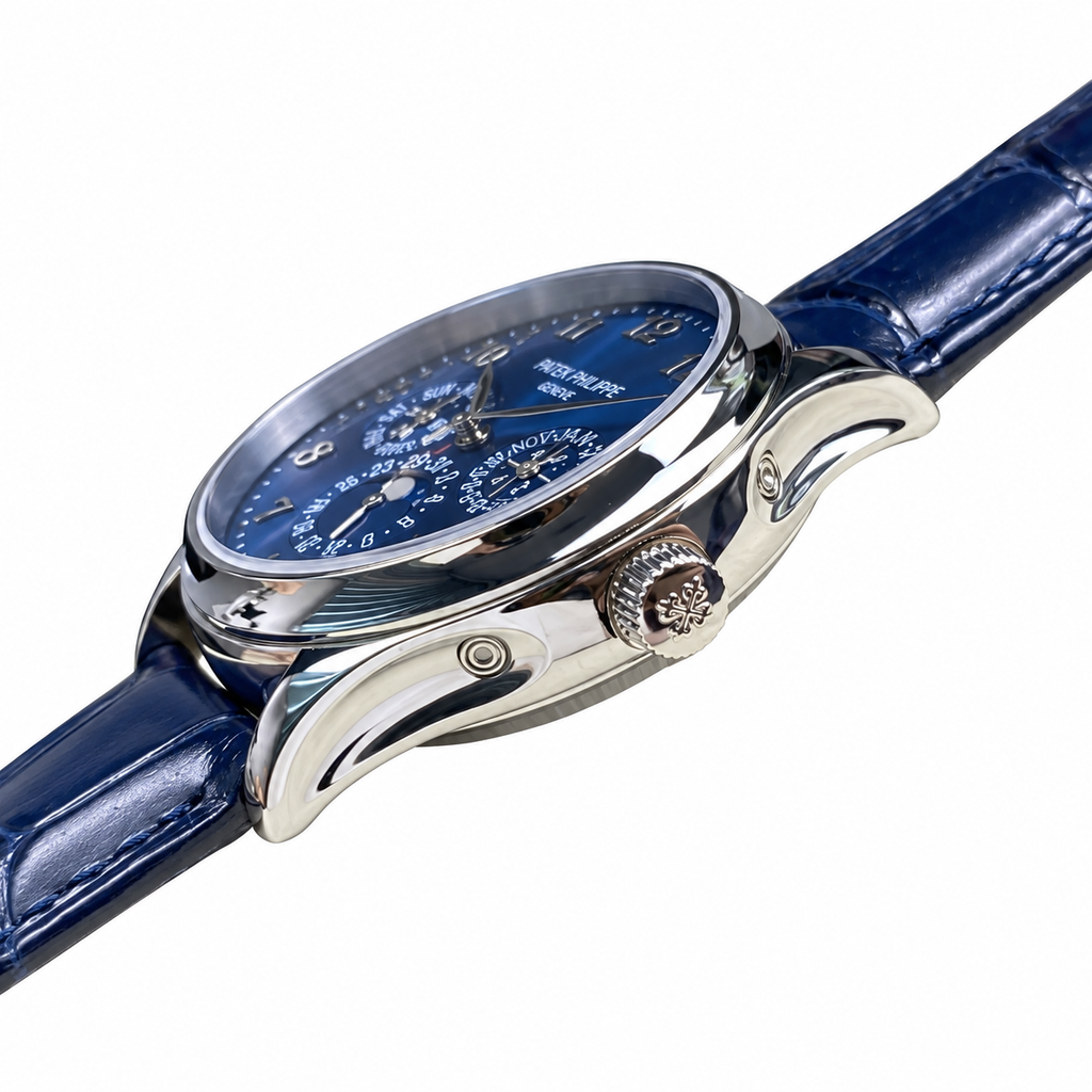 Patek Philippe White Gold Perpetual Calendar Blue Dial