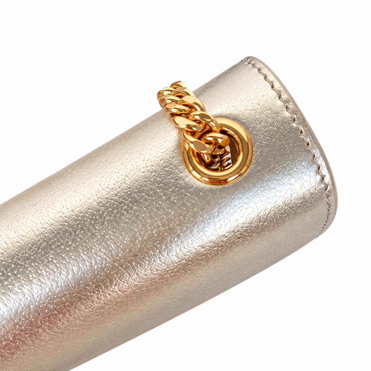 Saint Laurent YSL Kate Chain Bag – Gold Metallic Leather
