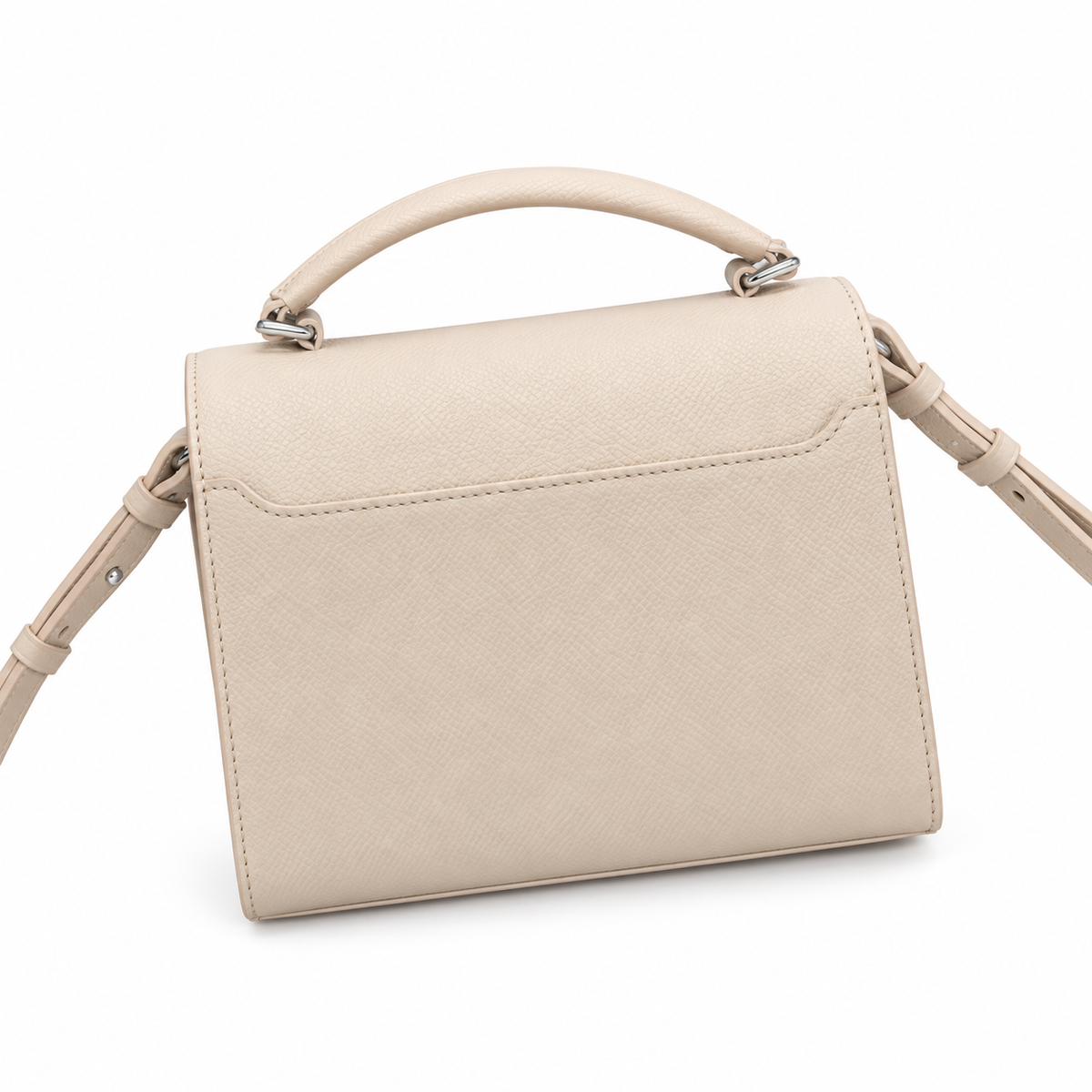 YSL Cassandra Mini Top Handle Bag – Ivory Leather