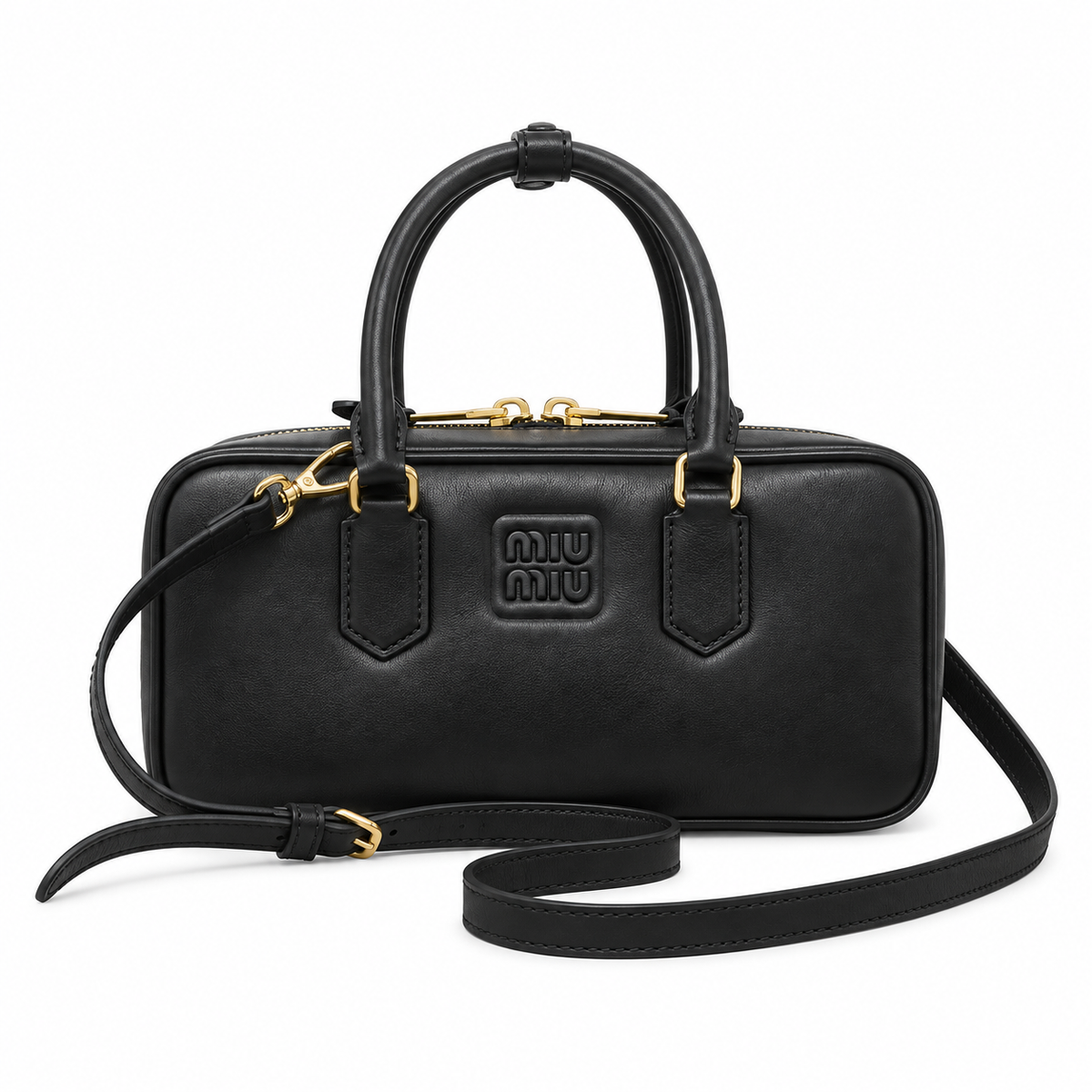 Miu Miu Leather Top Handle Bag 27cm