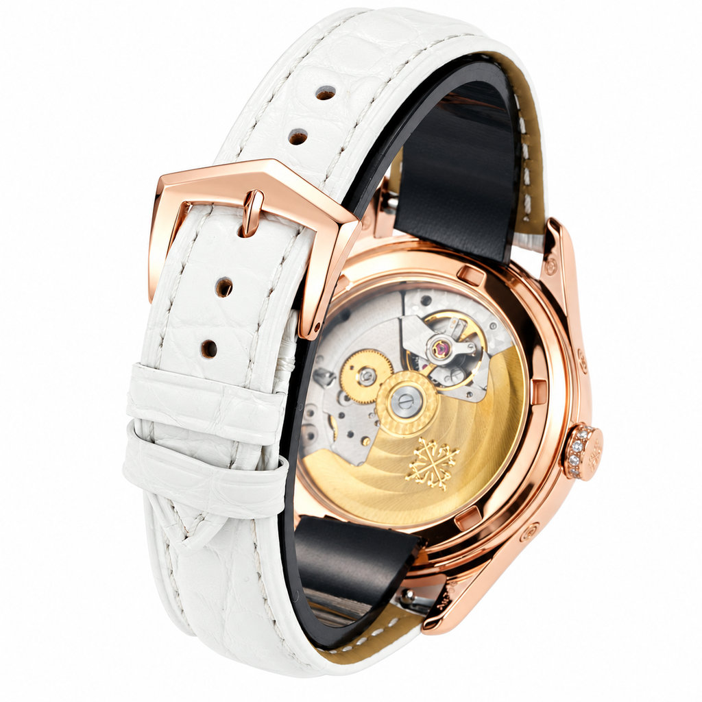 Patek Philippe Rose Gold Annual Calendar Diamond White MOP Dial