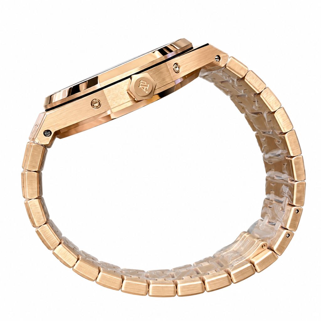 Audemars Piguet Royal Oak Perpetual Calendar Moon Phase Rose Gold Blue