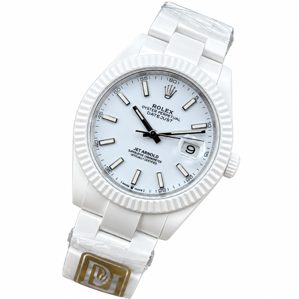 Rolex Datejust 41 White Ceramic White Dial