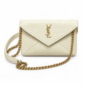 YSL Saint Laurent Envelope Chain Bag Ivory