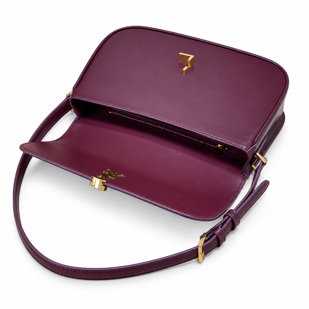 Saint Laurent Solferino Medium Bag – Burgundy