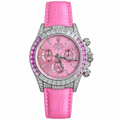 Rolex Daytona Steel Pink Dial Diamond Bezel