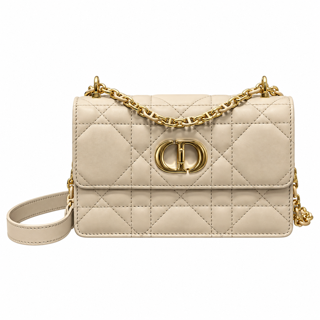 Dior Cannage Quilted Petite Shoulder Bag 17.3cm