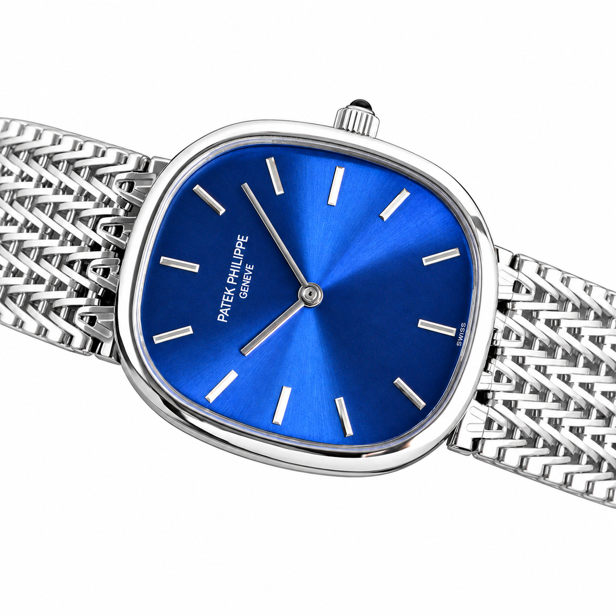 Patek Philippe White Gold Calatrava Blue Dial