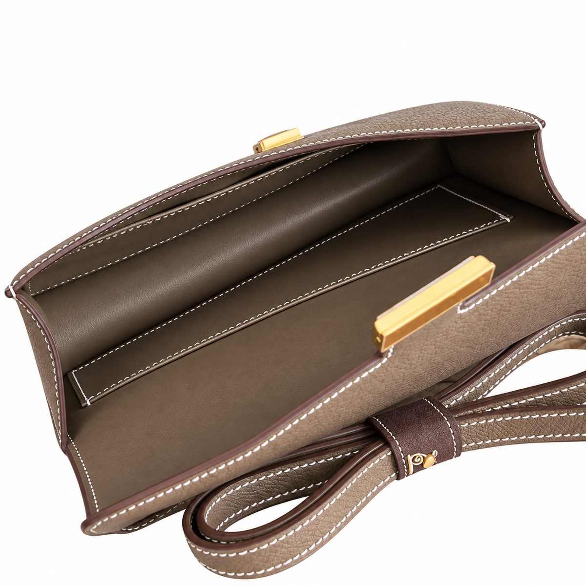 Hermès Lindy 26cm Crossbody Bag – Elephant Grey & Gold | Understated Luxury