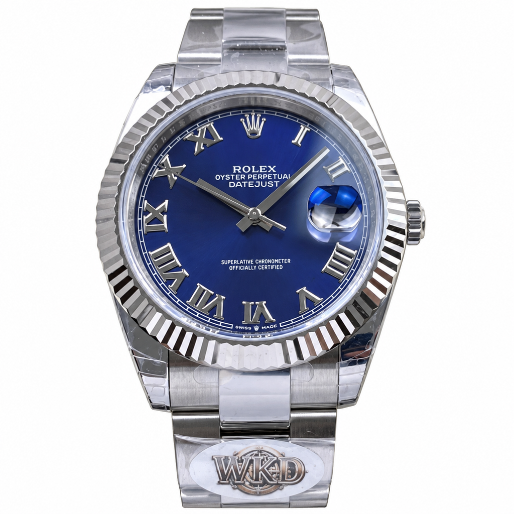 Rolex Datejust 41 Steel Blue Roman Dial Oyster