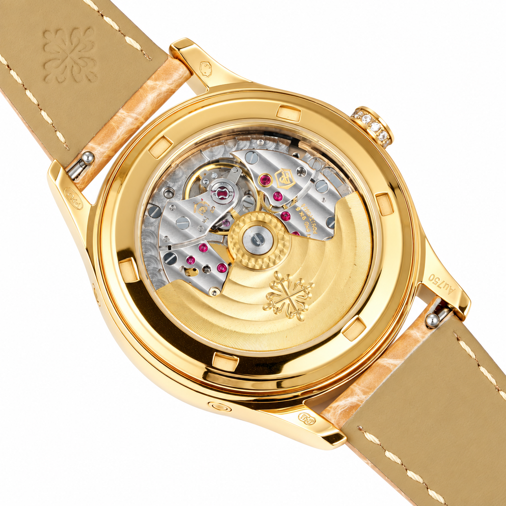 Patek Philippe Yellow Gold Annual Calendar Diamond Pink MOP Dial