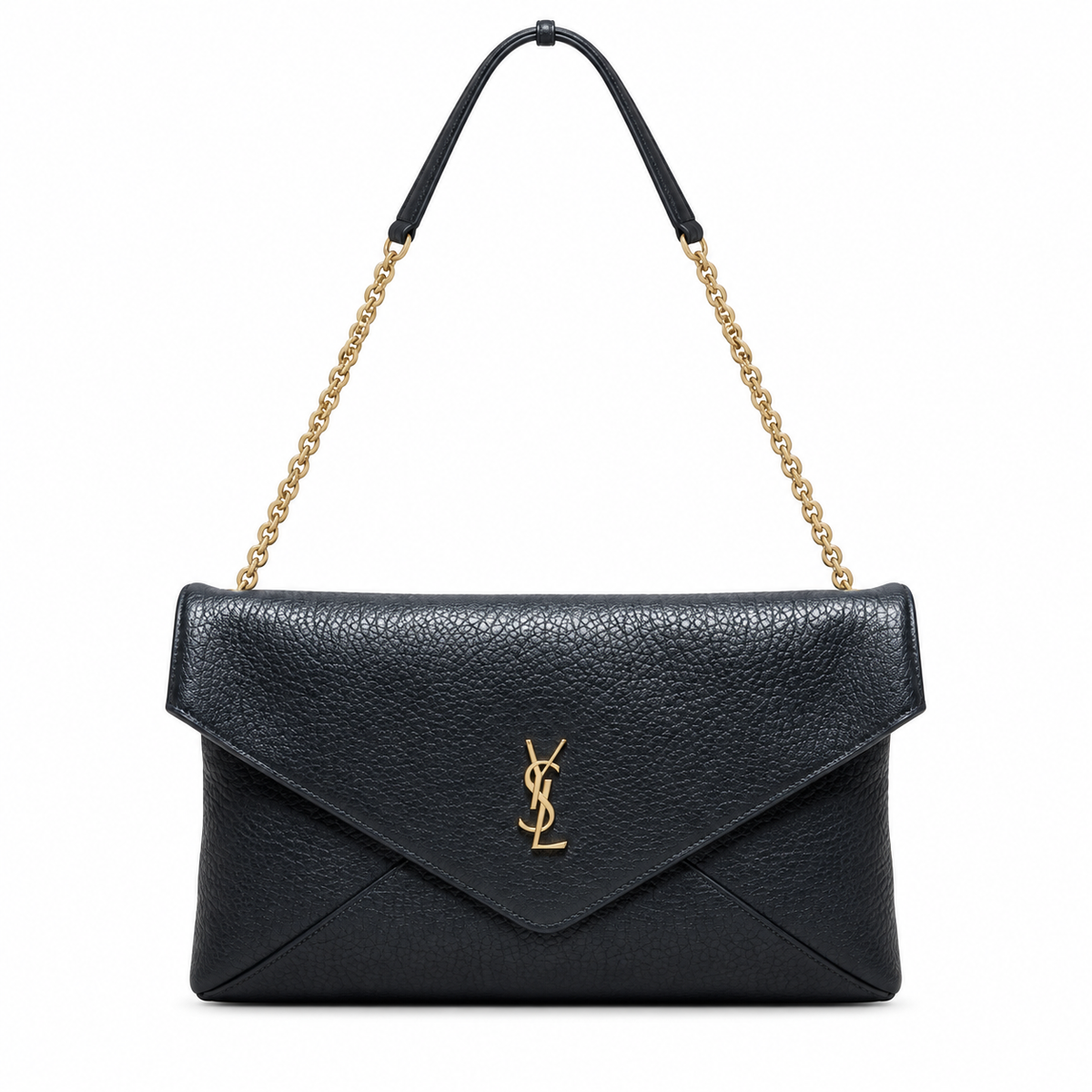 YSL Saint Laurent Envelope Chain Bag Black