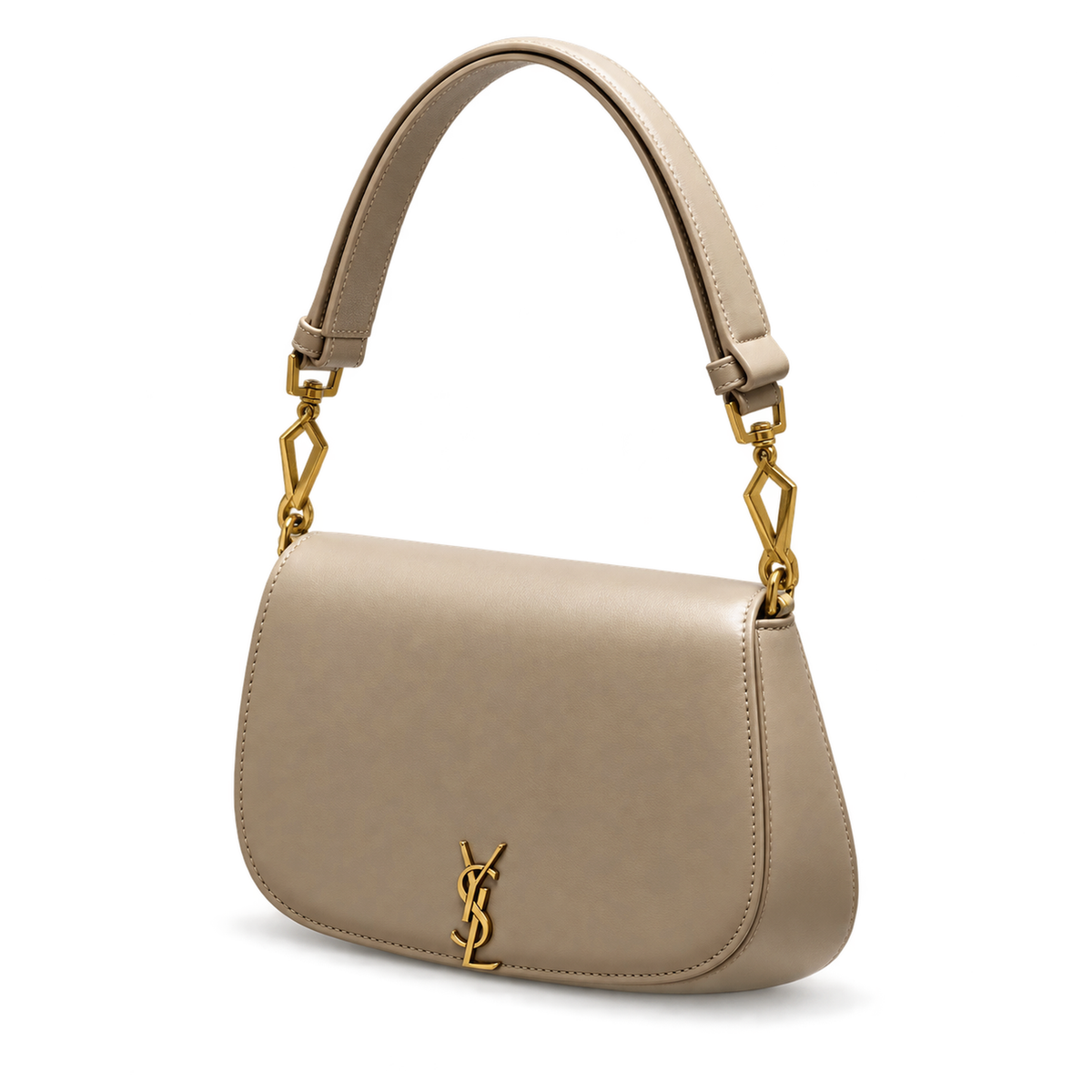 YSL Solferino Shoulder Bag – Taupe Leather